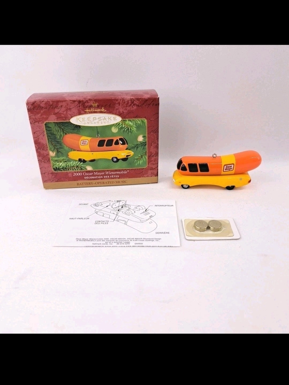 Hallmark Keepsake Oscar Mayer Wienermobile Kids Toy - Orange and Yellow